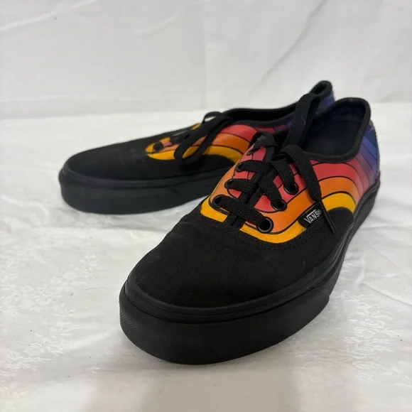 Vans Unisex Black Sneakers with Vibrant Accents - Picture 5 of 7
